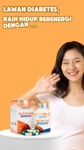 Obat Diabetes Melitus Obat Penurun Gula Darah Ampuh GLUCACARE BHARATA Original isi 50 Kapsul Obat Kencing Manis Obat pengering Diabetes