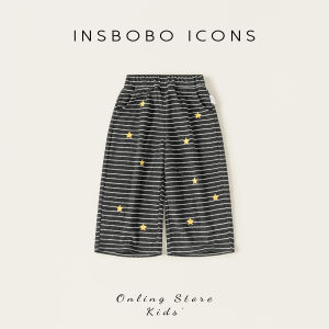 insbobo | Quần Dài Trẻ Em Phong Cách Sọc