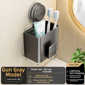 MOSHANG | Wall-mounted Drill-free Electric Toothbrush Organizer