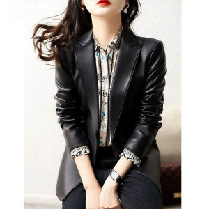 XMO | Leather Jacket Slim Fashionable 1 Button