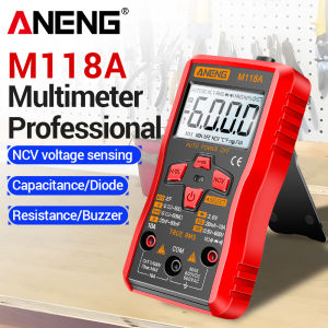 ANENG | ANENG M118A Mini Digital Multimeter 6000 Counts TRMS Voltmeter Ammeter Ohmmeter Capacitance Meter for DIY Electrical Repair Tool
