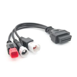 3 Trong 1 Cổng Kết Nối Chẩn Đoán Xe Máy OBD2 Bộ Chuyển Đổi Cáp Dành Cho Yamaha 3pin 4pin Honda 6pin Cáp Nối Dài Xe Cơ Giới Công Cụ