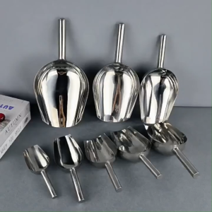 FR-C1323 Sendok Es Batu Scoop Dapur Stainless Steel / Sekop Es Serokan Beras Serbaguna Sendok Tepung