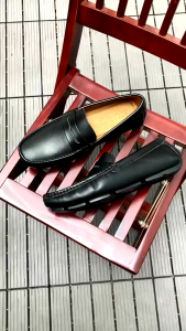 Giày MICHILUX Da Bò Thật Chính Hãng Penny Moccasin CIEMS Màu Navy