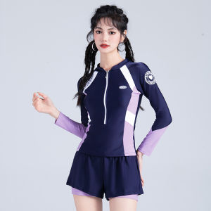 Bộ Đồ Bơi Tay Dài Cho Nữ 2026 Bộ Đồ Bơi Tập Luyện Khoẻ Mạnh Che Bụng Phong Cách Ngọt Ngào Dành Cho Học Sinh Và Du Lịch Nước Nóng