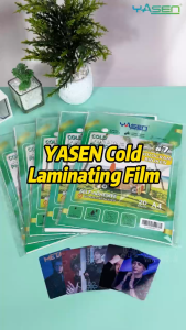 Yasen Laminating Film Photo Top Cold 20 Sheets (Glossy/Satin/Glitter) A4 Size 80 Microns Cold Laminating Film