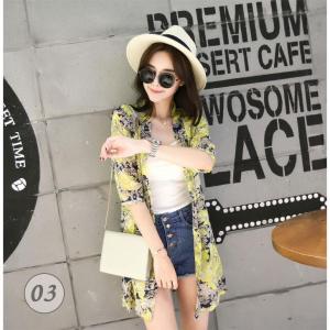 เสื้อคลุมเกาหลี --ผ้าชีฟอง แฟชั่นเกาหลี ผ้าโปร่งบางเบา ลายผ้าสวยงาม (ตารางไซส์อยู่รูปสินค้าที่2) ใส่สบาย .พริ้วๆ เสื้อคลุม1