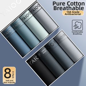 Antibacterial Breathable Cotton Mens Boxer Shorts
