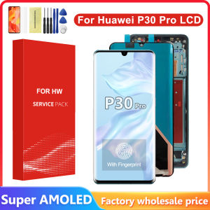 AMOLED P30 Pro Display With Frame For Huawei P30 Pro LCD Display Touch Screen Digitizer Assembly VOG-L29 VOG-L09 VOG-L04 LCD