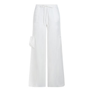 Elastic Tie Loose Fitting Trousers Workwear Pants
