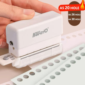 6 Holes Hole Puncher A4 A5 B5 Loose Leaf Paper Hole Punch Standard Hole Punch DIY Office Binding Tool Office School Supplies New
