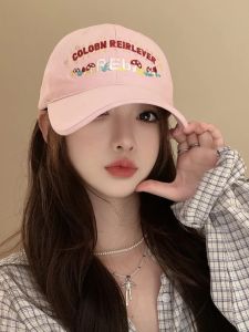 Mũ Bóng Chày Thêu Hoa Vàng Cho Nữ Mũ Trùm Đầu Mềm Mại Cỡ Lớn Che Chắn Che Chắn Mùa Hè Mùa Đông Mùa Xuân Mùa Thu