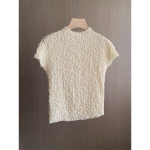 Spring Stylish High-end Diverse Matching Slimming Short Sleeve T-Shirt