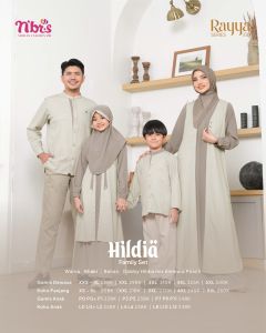 [BISA COD] SARIMBIT NIBRAS 2026 / SARIMBIT HILDIA KHAKI / BAJU LEBARAN SERAGAM KELUARGA / GAMIS NIBRAS HILDIA KHAKI