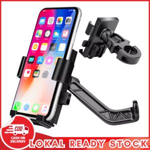 Motorcycle Easy One touch ABS Metal Aluminum Alloy Bike & Motorcycle Mount with 360 Degree Rotation Adjustable Phone Holder