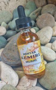Minyak Kemiri Murni 60ML dari BiJi kemiri Asli | membantu menumbuhkan dan menebalkan rambut | mengurangi rambut rontok dan ketombe