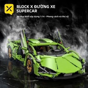 Toylinx Tỉ Lệ 1:14 Khối Xây Dựng Kỹ Thuật Mô Hình Xe Đua Đồ Chơi Xây Dựng Sưu Tập Cho Bé Trai Trang Trí Máy Tính Để Bàn Với Sách Hướng Dẫn