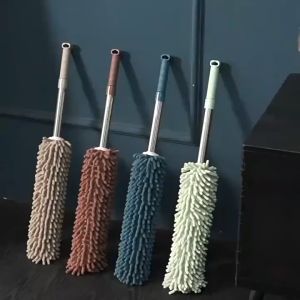 JUNE Online Shop แปรงปัดฝุ่นไมโครไฟเบอร์ ไม้ปัดฝุ่น ไม้ปัดหยากใย่ แปรงปัดฝุ่น ยืดได้ 60-100ซม. แปรงทำความสะอาดปัดฝุ่น