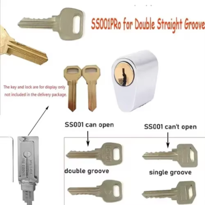 For Lishi Yale Picks Picking SS001 SS002 2 in1 Locksmith Tools Master Key Decoder Micha Decoder Hooks Topolines To Open Locks