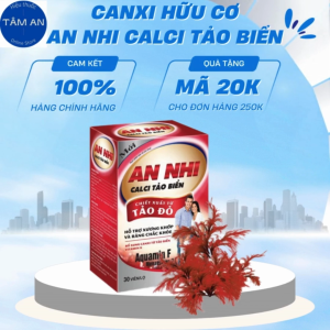 An Nhi Canxi Tảo Biển - Bổ sung canxi hữu cơ từ tảo biển đỏ không hại gan thận nóng táo bón