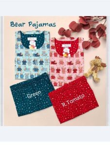 PIYAMA NIQTA corak BEAR PAJAMAS ( semua ukuran ada )