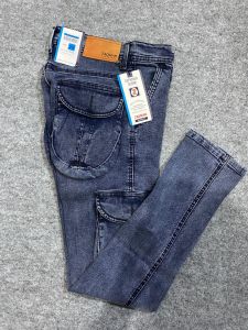 Kyh // Zaqman + Free Kaos // Celana Jeans Kargo Melar // Softjeans Cargo Premium Stretch // Celana Panjang Pria // Size 28-34