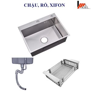 Chậu rửa chén 1 hộc mini inox SUS 304. Kích thước 40 x 45 cm nhập khẩu chính hãng.