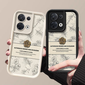 เคสโทรศัพท์ OPPOReno13 OPPO Reno13 Pro 5G วินเทจสเก็ตช์ดอกไม้3D Camellia ปลอกอ่อนป้องกันเลนส์กันกระแทกฝาครอบด้านหลังซิลิโคน Dermatoglyph 2025