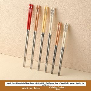 Antibacterial Stainless Steel Family Chopsticks
