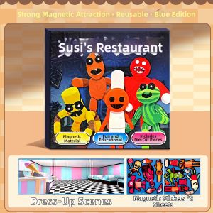 XIONGBUFAN | Magnetic DIY No-cut Dress-up Sticker Kids Quiet Book