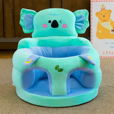 Cartoon Plush Baby Learning Chair Soft Padded