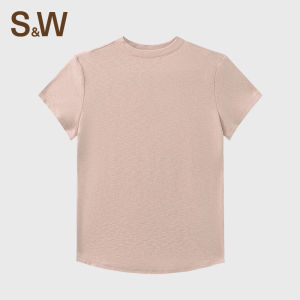 S&W | Áo Thun Ôm Dáng Tay Ngắn Cổ Tròn