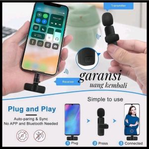 Microphone Wireless Clip On KT10 Pro Mic Youtuber Vlogger For Lightning & Type C