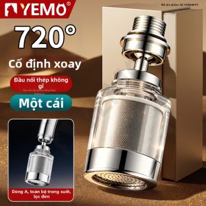 YEMO | Đầu Vòi Nước Chống Bắn Có Thể Thu Gọn và Thay Thế Được Inox Có Thể Quay