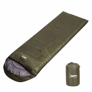 Ultralight Envelope Sleeping Bag for Camping and Hiking with Sack Compact and Warm for Outdoor Naps