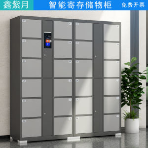 Smart Storage Cabinet with Facial Recognition Barcode Scanning Password Card Swiping Fingerprint Identification Business Office Furniture