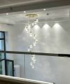Đèn thả phale giọt nước cho phòng khách, thông tầng, lối cầu thang HTK 027; đèn thả trang trí phale cao cấp; đèn thả thông tầng theo thiết kế (đơn giá là 1 dây đèn thả). 