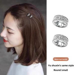 ZUOOU | Metallic Small Circular Rhinestone Hair Clip