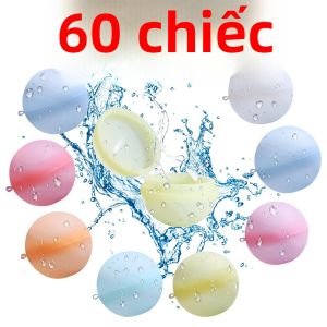Bóng Nước Silicon Có Thể Tái Sử Dụng 1-60 Chiếc Trò Chơi Bể Bơi Đồ Chơi Nước Bơm Hơi Cho Mùa Hè Ngoài Trời Vui Vẻ Mọi Lứa Tuổi Chủ Đề Động Vật & Thiên Nhiên