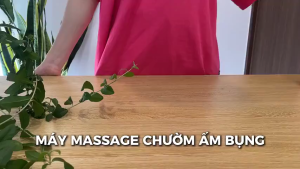 Máy massage bụng kinh đai massage bụng kinh máy massage làm ấm bụng kinh pin sạc tiện lợi