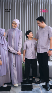 "NIBRAS RAYYA SERIES TERBARU COUPLE KELUARGA 2025 KIARA TWILIGHT MAUVE