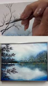 มิตรภาพวาดสีน้ำ 40x50 และ 50x70 ชิ้น handmade รวมกรอบรูป และ วาดมือ การทำงานเป็นแบบละ 1 ชิ้น