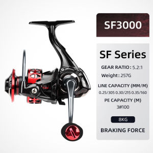 Meredith | MEREDITH 10+1 Stainless Steel Bearings Spinning Fishing Reel 8KG Max Washer Drag Suitable for Both Fresh and Seawater