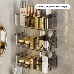xianshijie | Wall-mounted Storage Rack for Cosmetics No Drilling Required