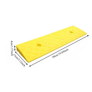 1/2PCS Portable Plastic Curb Ramp 50x13x4cm Anti-Slip Driveway Threshold Ramp for Bike Scooter Garage