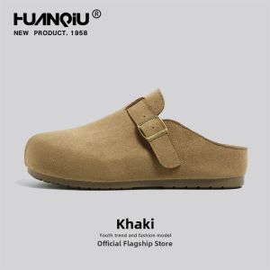 HuanQiu | Vintage Thick Bottom Slip On Elevated Design Single Shoes
