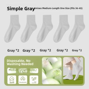 TUROU | Disposable Breathable Odor-Preventing Summer Thin Socks