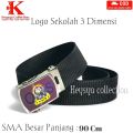 sabuk anak sekolah SD SMP SMA gambar 3D. 