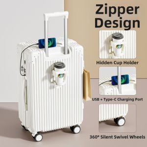 Durable & Thickened 24 inch Luggage with Password Lock