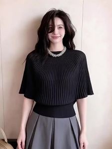 HUOLISI | French Style Batwing Sleeve Knitted Top